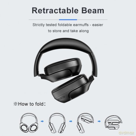Słuchawki nauszne Bluetooth A770BL Czarne