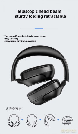 Słuchawki nauszne Bluetooth A770BL Czarne