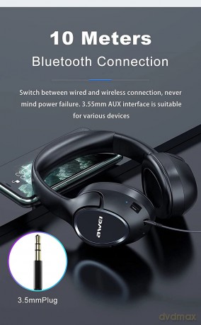 Słuchawki nauszne Bluetooth A770BL Czarne