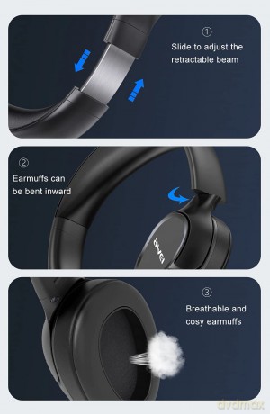 Słuchawki nauszne Bluetooth A770BL Czarne