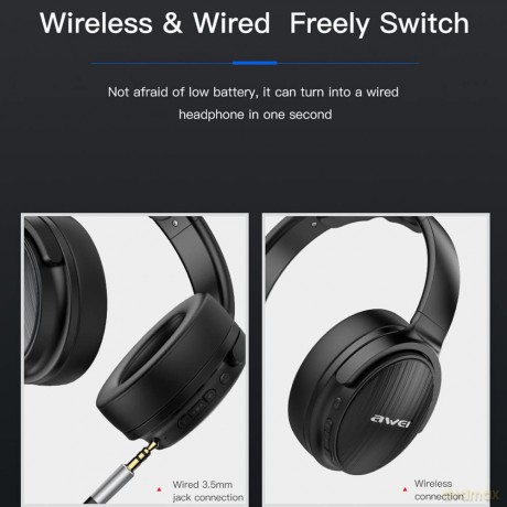 Słuchawki nauszne Bluetooth A780BL czarne