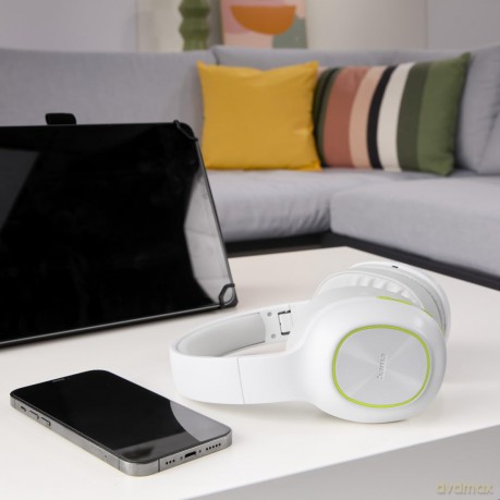 Słuchawki nauszne Bluetooth Białe