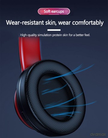 Słuchawki nauszne bluetooth HD200 Czarne