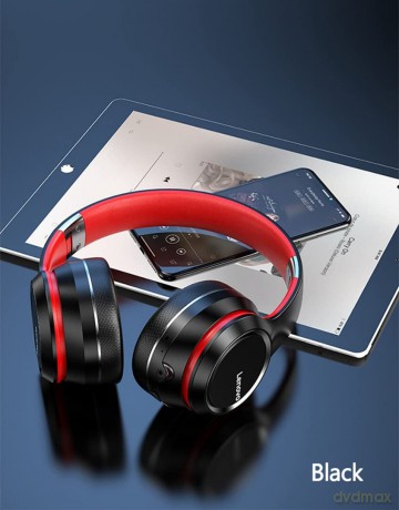 Słuchawki nauszne bluetooth HD200 Czarne