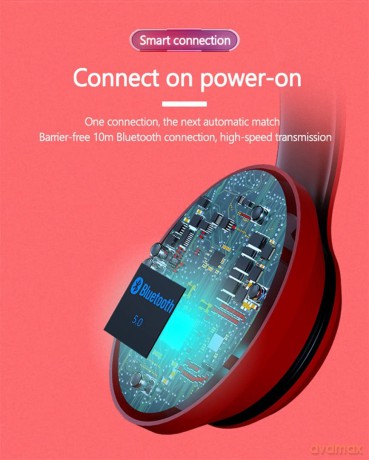 Słuchawki nauszne bluetooth HD200 Czarne