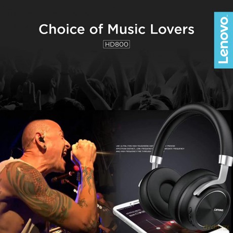 Słuchawki nauszne bluetooth HD800 Czarne