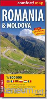 Comfort! map Romania 1:800 000 [KSIĄŻKA]