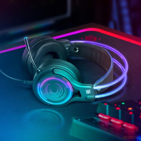 Słuchawki nauszne z mikrofonem COSMO PRO 7.1 RGB, USB