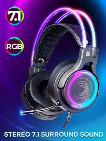 Słuchawki nauszne z mikrofonem COSMO PRO 7.1 RGB, USB