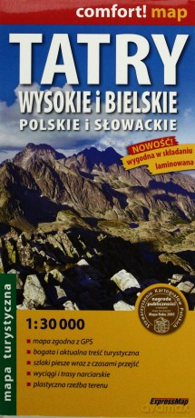 Comfort! map Tatry Wys i Biel, Pol i Sł 1:30 000 [KSIĄŻKA]