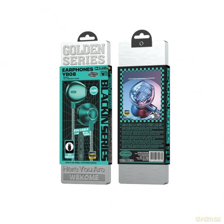 Słuchawki przewodowe Blackin Series - HiFi Lightning Zielone