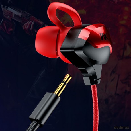 Słuchawki przewodowe gamingowe ET-Y30 ET Series - jack 3.5mm Czerwone