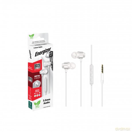 Słuchawki przewodowe jack 3,5 mm białe
