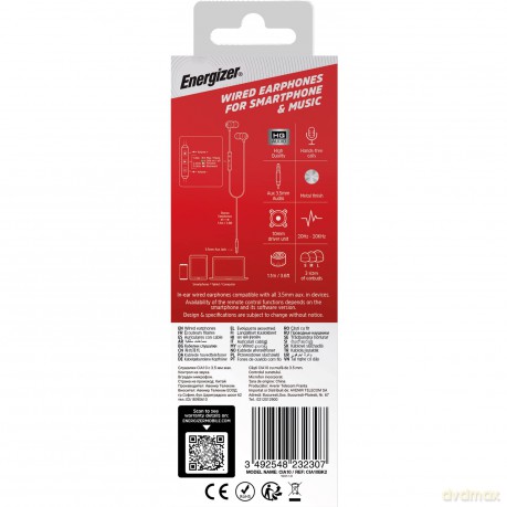 Słuchawki przewodowe jack 3,5 mm czarne