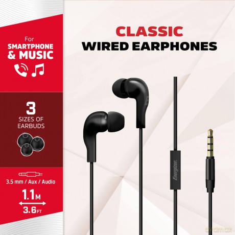 Słuchawki przewodowe jack 3,5 mm czarne