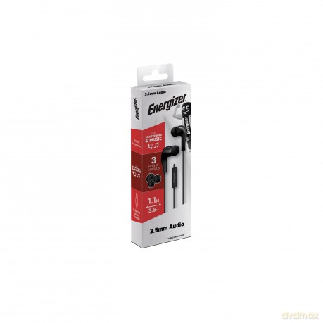 Słuchawki przewodowe jack 3,5 mm czarne