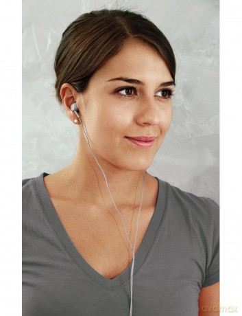 Słuchawki przewodowe z mikrofonem EAR3005W Białe
