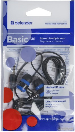 Słuchawki przewodowe, douszne, BASIC 616