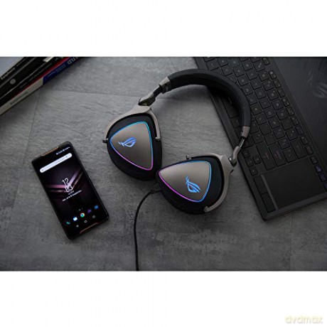 Słuchawki ROG Delta RGB ESS Quad-DAC, Hi-Res, USB-C