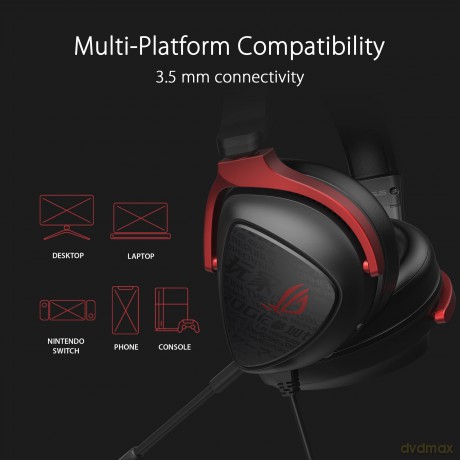 Słuchawki ROG Delta S Core Wired 7.1/MiniJack/Switch/PS4/PS5/Xbox/