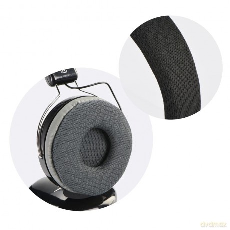 Słuchawki stereo AP-60MD z mikrofonem, czarne
