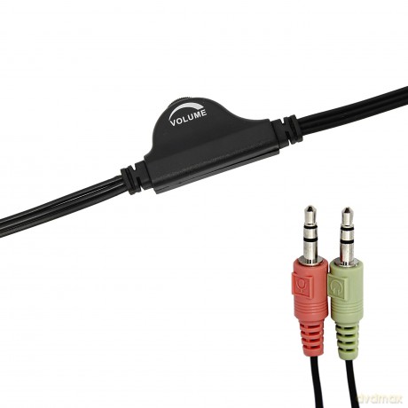 Słuchawki stereo z mikrofonem i regulacją głośności EH103