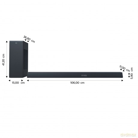 Soundbar 3.1 z bezprzewodowym subwooferem TAB8805/10 3.1