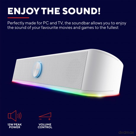 Soundbar GXT 619 RGB Thorne biały