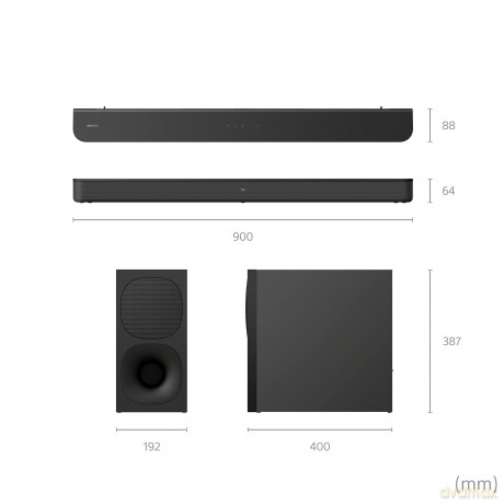 Soundbar z bezprzewodowym subwooferem HT-S400