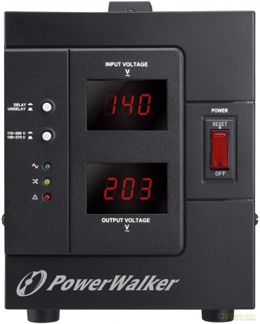 Stablizator napięcia AVR 230V, 2000VA 2xschuko out
