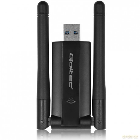Szybki bezprzewodowy adapter USB DUAL Wi-Fi 2 x 2dBi | Standard AC | USB 3.0 | 1200Mbps