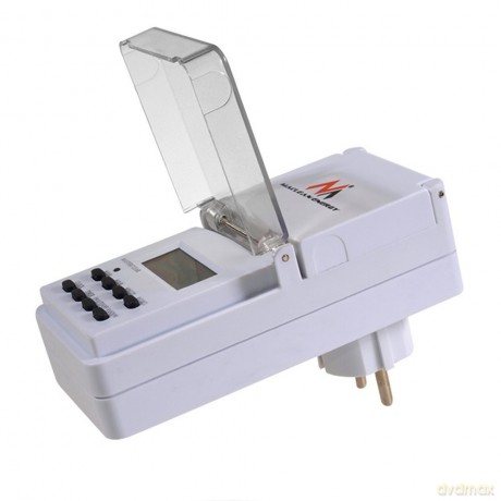 Timer cyfrowy zewnętrzny Energy MCE08 10 programów funkcja losowa 3600 W max 156 programów