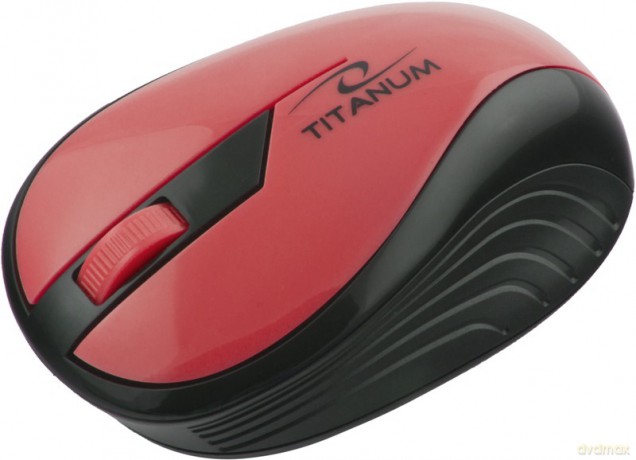 TITANUM MYSZ BEZPRZEWODOWA OPTYCZNA TM114R RAINBOW CZERWONA