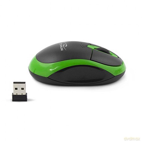 TITANUM MYSZ VULTURE 3D OPTYCZNA BEZPRZEWODOWA2.4GHz CZARNY/ZIELONY