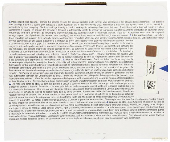 Toner 74C20C0 do CS720, CS725 3K cyan