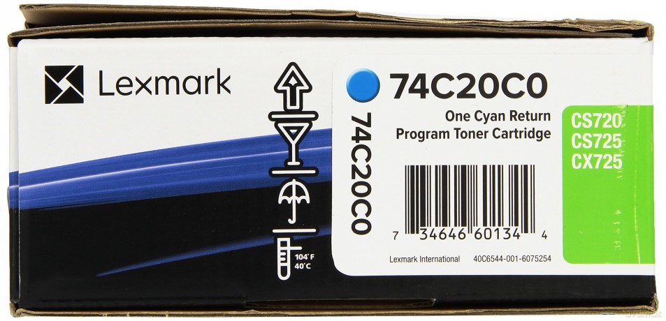 Toner 74C20C0 do CS720, CS725 3K cyan