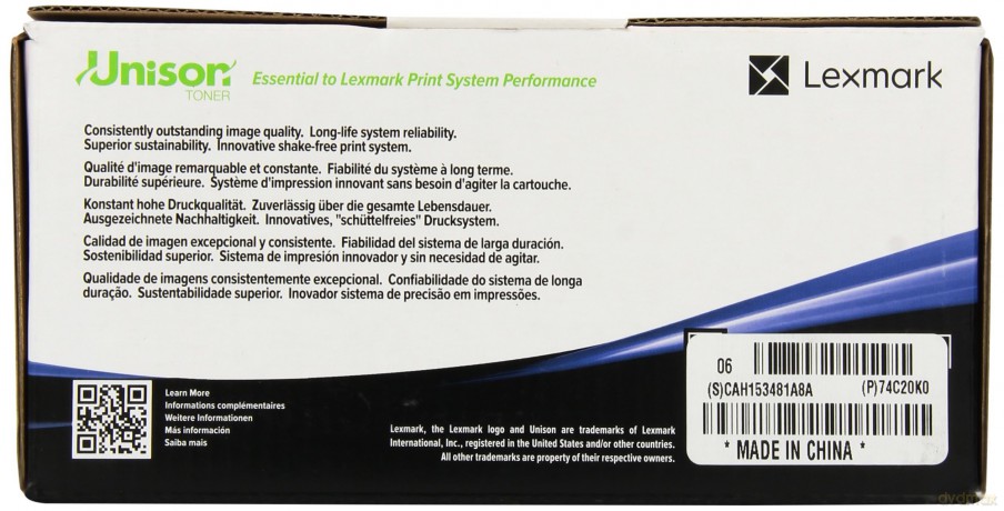 Toner 74C20K0 do CS720, CS725 czarny