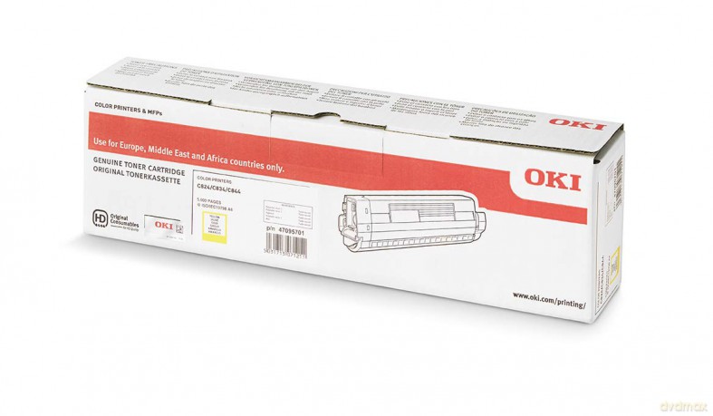 Toner C824/834/844 5k 47095701 żółty