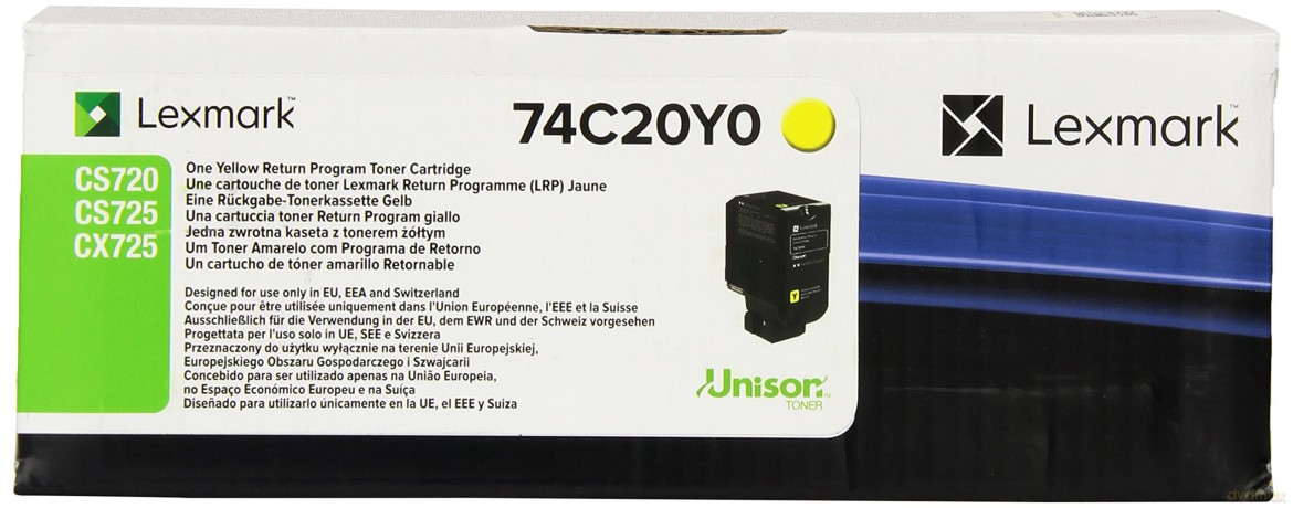 Toner CS720, CS725 YE 3K 74C20Y0