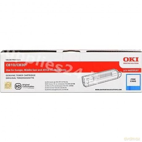 Toner-C810/C830 CYAN 8K 44059107