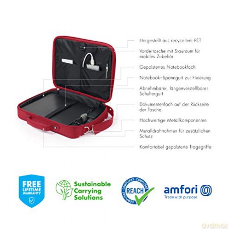 Torba D30920-RPET Eco Multi BASE 14-15.6 cala czerwona