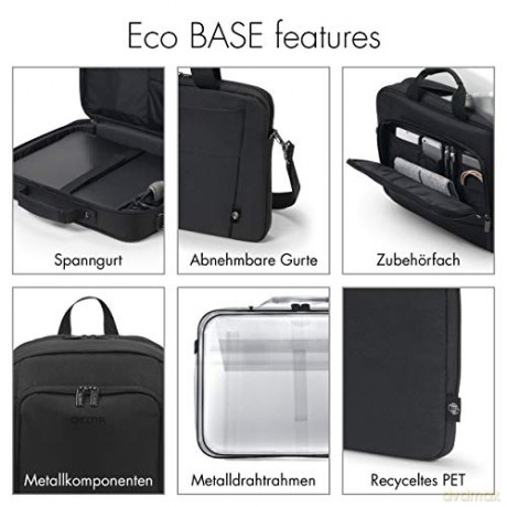 Torba D31301-RPET Eco Slim Case BASE 11-12.5 cala szara
