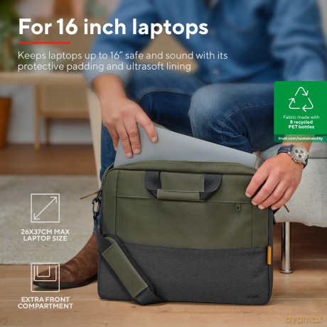 Torba na laptopa 16 cali Lisboa zielona
