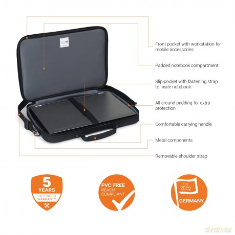 Torba na laptopa BASE XX Clamshell 13-14.1cala czarna