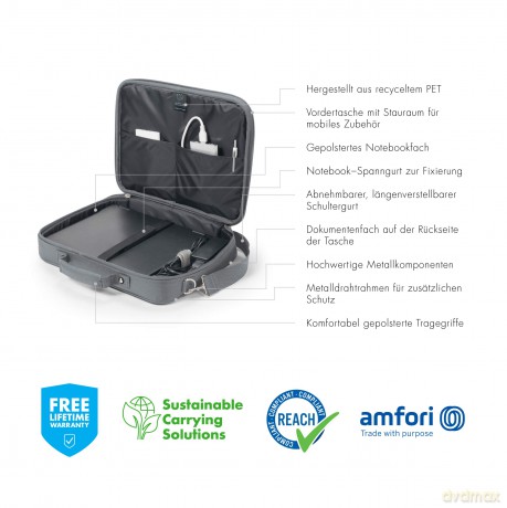 Torba na laptopa Eco Multi BASE 14-15.6 cala szara
