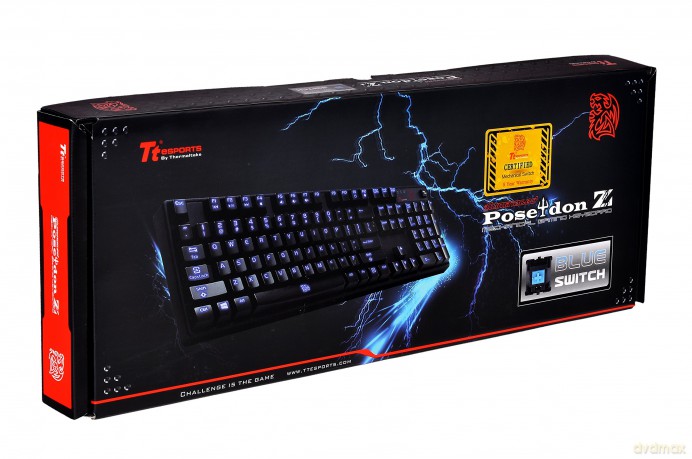 Tt eSPORTS Mechaniczna klawiatura dla graczy - Poseidon Z illuminated Blue Switch 1000Hz