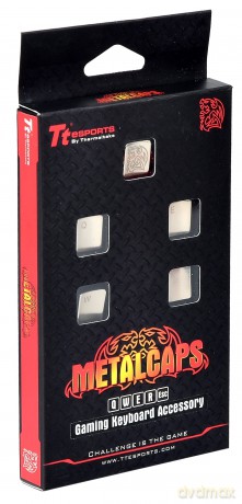 Tt eSPORTS Metalcaps - Metalowe klawisze QWER + ESC (5szt)