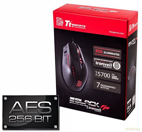 Tt eSPORTS Myszka dla graczy - BLACK Fingerprint Mouse