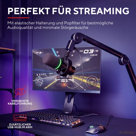 Uchwyt i mikrofon GXT 255+ ONYX