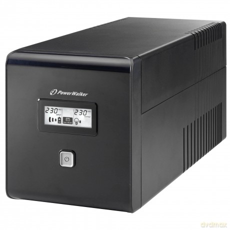 UPS LINE-INTERACTIVE 1000VA 2X SCHUKO + 2XIEC OUT, RJ11/RJ45 IN/OUT, USB, LCD